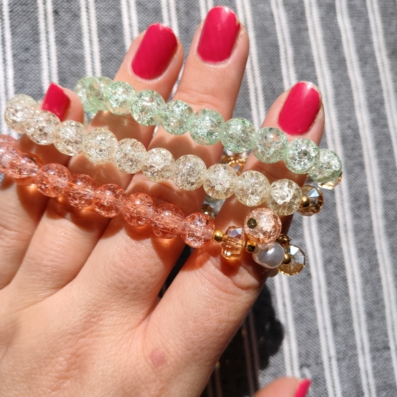 Set of 3 Floral Boho Bracelets - Picture 4 of 12